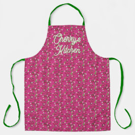 Helle und fröhliche Cherry-All-over-Print-Schürze Schürze