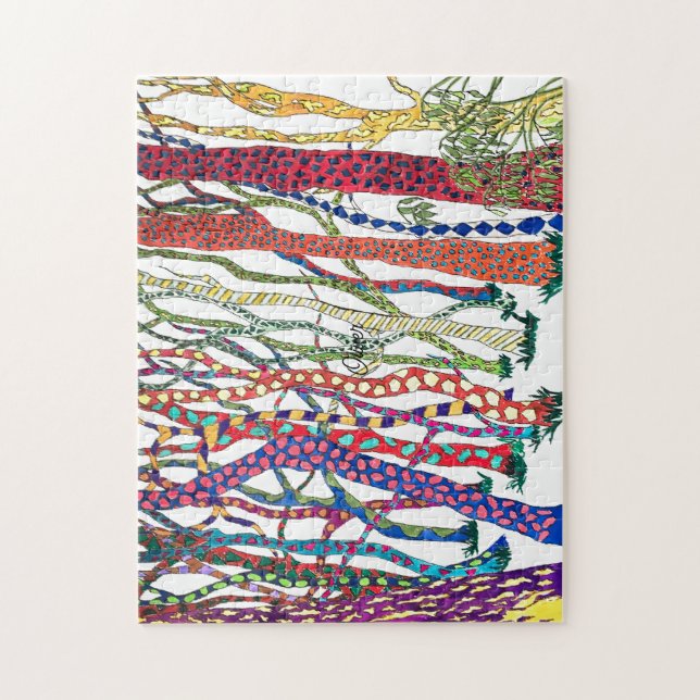 helle und fröhliche Waldwasserfarbe (Vertikal)