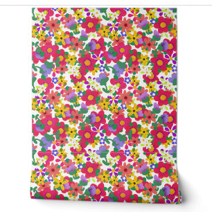 Helle und Hübsche Boho-Blume Tapete
