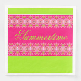 Helle und Hübsche Sommerzeit Serviette