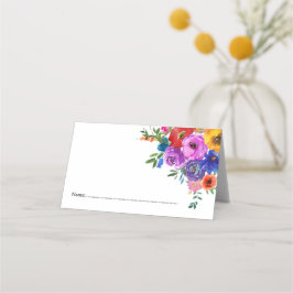 Helle und kühne Floralien Platzkarte