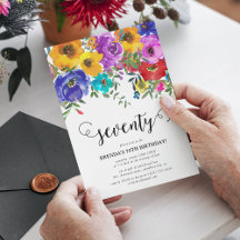 Helle und kühne Florals zum 70. Geburtstag