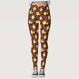 Helle und kühne Fruchtsäfte Leggings