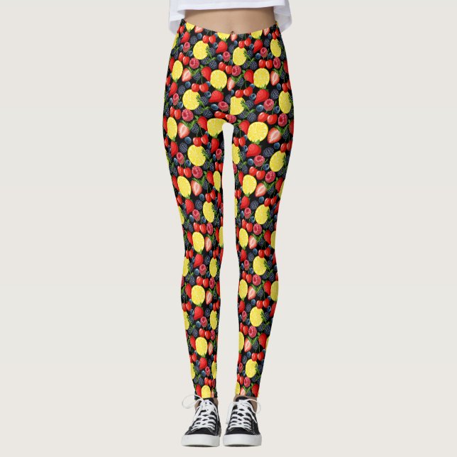 Helle und kühne Fruchtsäfte Leggings (Vorderseite)