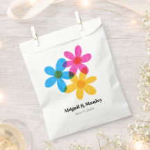 Helle und kühne Hippie-Blume Frühjahrssehen