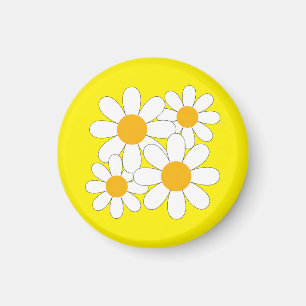 Helle und kühne Margerite Magnet