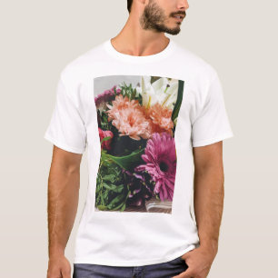 Helle und künstlerische florale Kunst Druck T-Shir T-Shirt