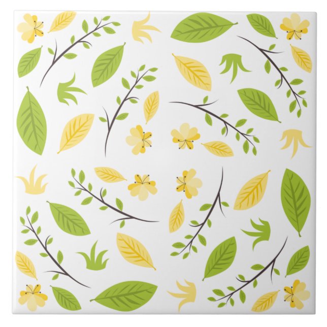 Helle und luftige Frühlingsmuster Fliese (Vorderseite)