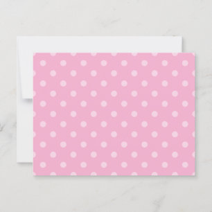 Helle und pastellrosa Polka-Punkte Postkarte