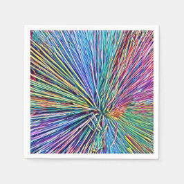 Helle und trendige Regenbogenfarben Papier Napkin Serviette