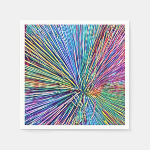 Helle und trendige Regenbogenfarben Papier Napkin Serviette