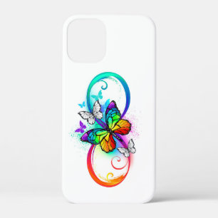Helle Unendlichkeit mit Regenbogen-Schmetterling Case-Mate iPhone Hülle