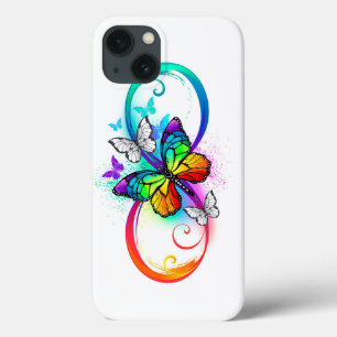 Helle Unendlichkeit mit Regenbogenschmetterling Case-Mate iPhone Hülle