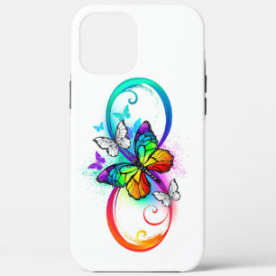 Helle Unendlichkeit mit Regenbogenschmetterling Case-Mate iPhone Hülle