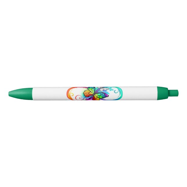 Helle Unendlichkeit mit Regenbogenschmetterling Kugelschreiber (Vorderseite)