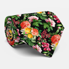 HELLE VINTAGE BLUMENBLUMEN AUF DER KRAWATTE DER SC