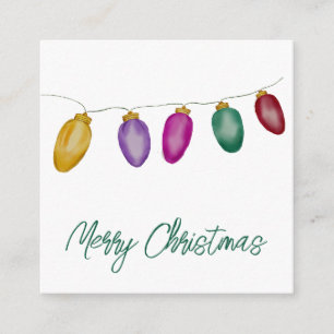 Helle Vintage Weihnachtslicht Weihnachtskarte Begleitkarte