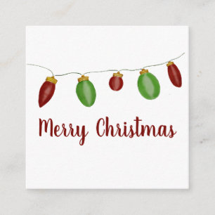 Helle Vintage Weihnachtslicht Weihnachtskarte Begleitkarte