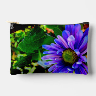 Helle violette Blume Zubehörtasche