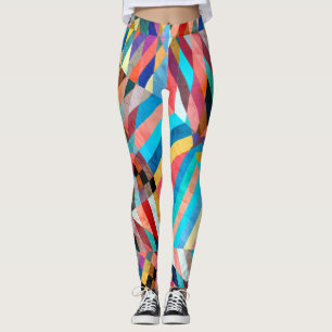 Helle Wasserfarbe: Abstrakte Fantasie Hintergrund Leggings