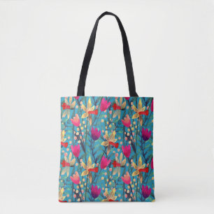 Helle Wasserfarbe: florennahes Design. Tasche