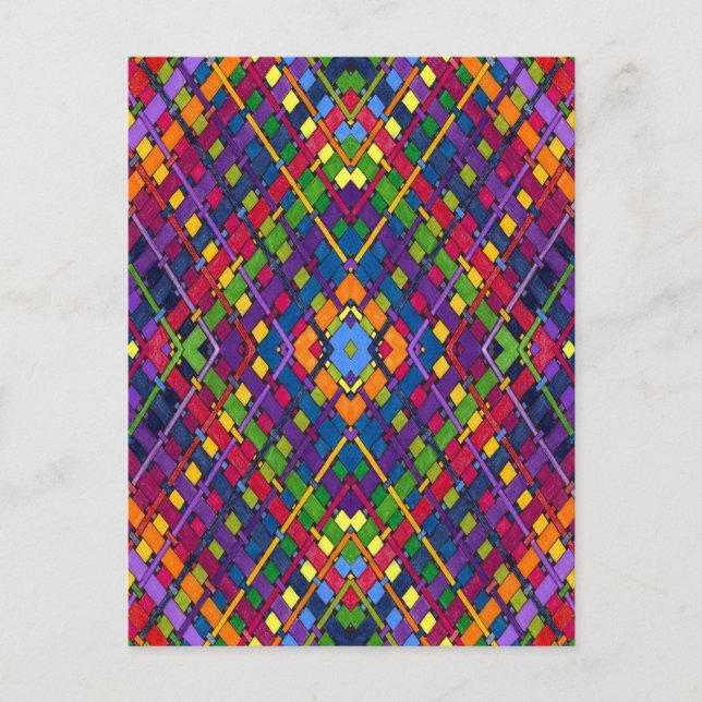 Helle Weave Postkarte (Vorderseite)