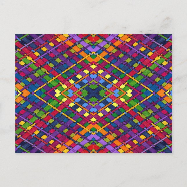 Helle Weave Postkarte (Vorderseite)