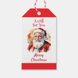 Helle Weihnachtsfeier Weihnachtsmann Frohe Weihnac Geschenkanhänger