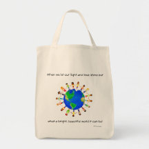 Helle WeltTaschen-Tasche