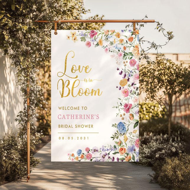 Helle Wildblume Brautparty Willkommen Poster (Von Creator hochgeladen)