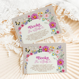 Helle Wildblume Butterfly Garden Books for Baby Begleitkarte