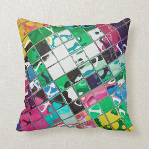 Helle wilde multi Farbe abstrakt Kissen