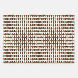 Helle Winterfarben Diamond Set 1 Geschenkpapier Set