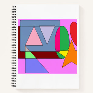 Helle zeitgenössische Pop Art Notizbuch