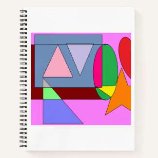 Helle zeitgenössische Pop Art Notizbuch