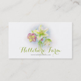 Hellebore-Blumenkunstbauernhof-Geschäftskarte Visitenkarte