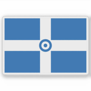 Hellenic Air Force flagge, Griechenland (1973-1978 Aufkleber