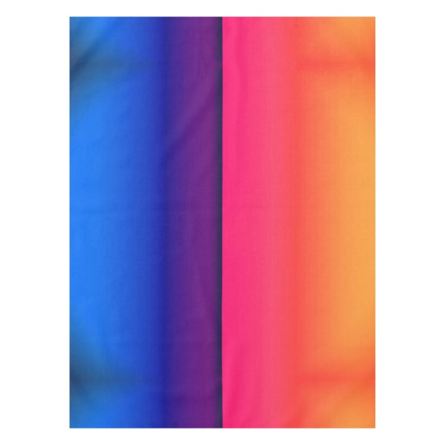 Heller abstrakter Neonsonnenaufgang Tischdecke (Vorderseite)