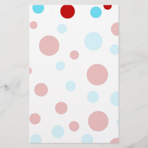 Heller aquamariner Türkis-rotes weißes Briefpapier