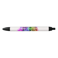 Heller bunter Aquarell-Schnee-Leopard