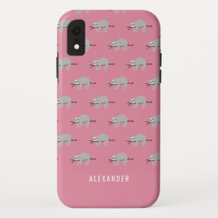 Heller bunter Spaß-Cartoon Sloth Case-Mate iPhone Hülle