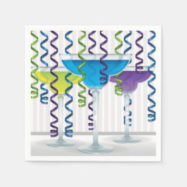 Heller Cocktail und Band Serviette