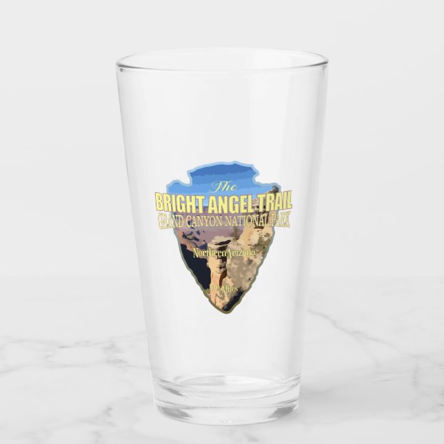 Heller Engel (Pfeilspitzen) Glas (Vorderseite)