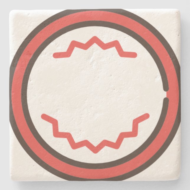 heller Felsen Steinuntersetzer (Vorderseite)