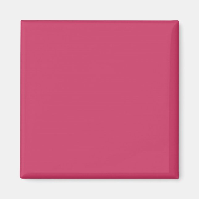 Heller Fuchsia Berry Pink Personalisierter Hinterg Magnet (Vorne)