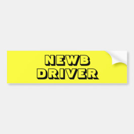 Heller gelber neuer - NEWB - Fahrer-Autoaufkleber Autoaufkleber