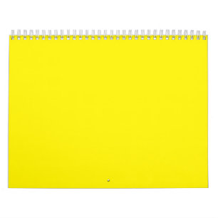 Heller gelber solider Hintergrund   Kühnes moderne Kalender