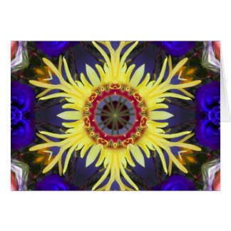 Heller gelber Stern-BlumeMandala