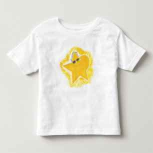Heller Gelber Stern Kleinkind T-shirt
