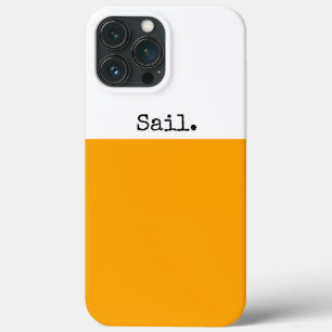 Heller, goldgelber weißer Farbblock "Sail" Text Case-Mate iPhone Hülle